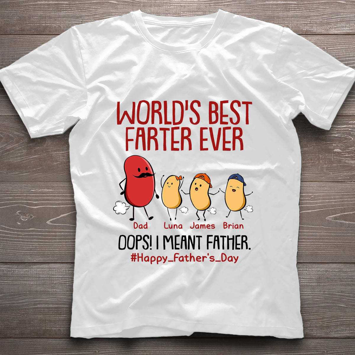 Best Farter Ever - Personalized Father T-shirt and Hoodie