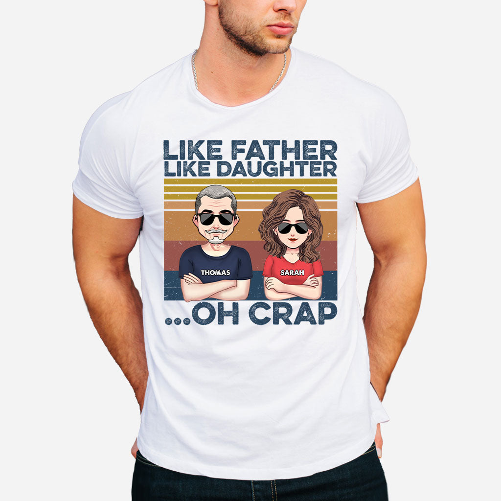 Like Father Like Son - Gift for dad, dad - Personalized T-shirt And Hoodie