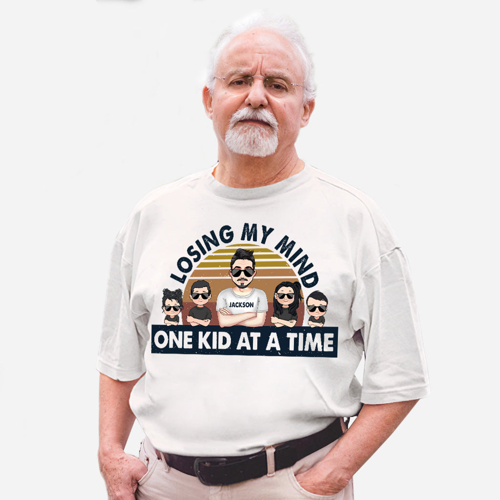 Losing My Mind One Kid At A Time - Gift for dad, dad - Personalized T-shirt And Hoodie