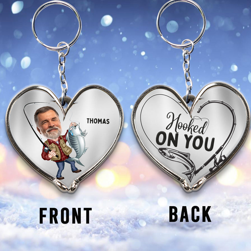 I’m Hooked On You - Personalized Fishing Keychain