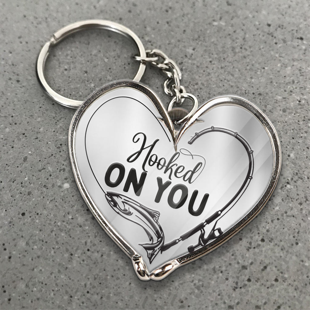 I’m Hooked On You - Personalized Fishing Keychain