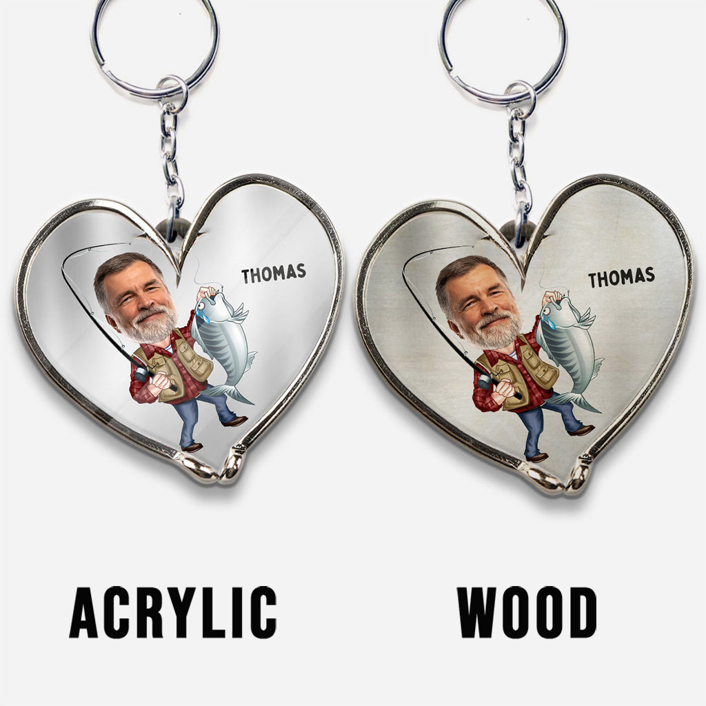 I’m Hooked On You - Personalized Fishing Keychain