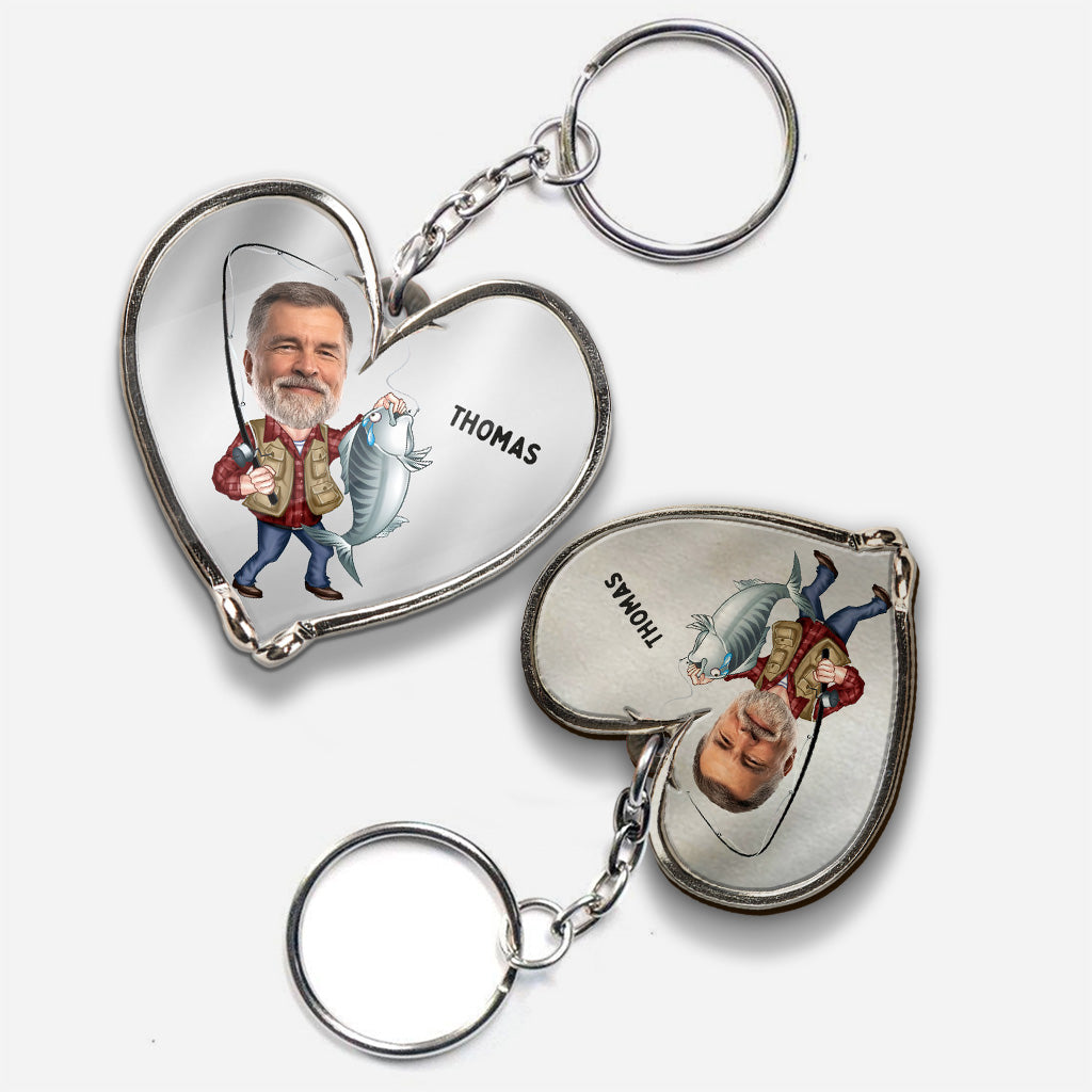 I’m Hooked On You - Personalized Fishing Keychain
