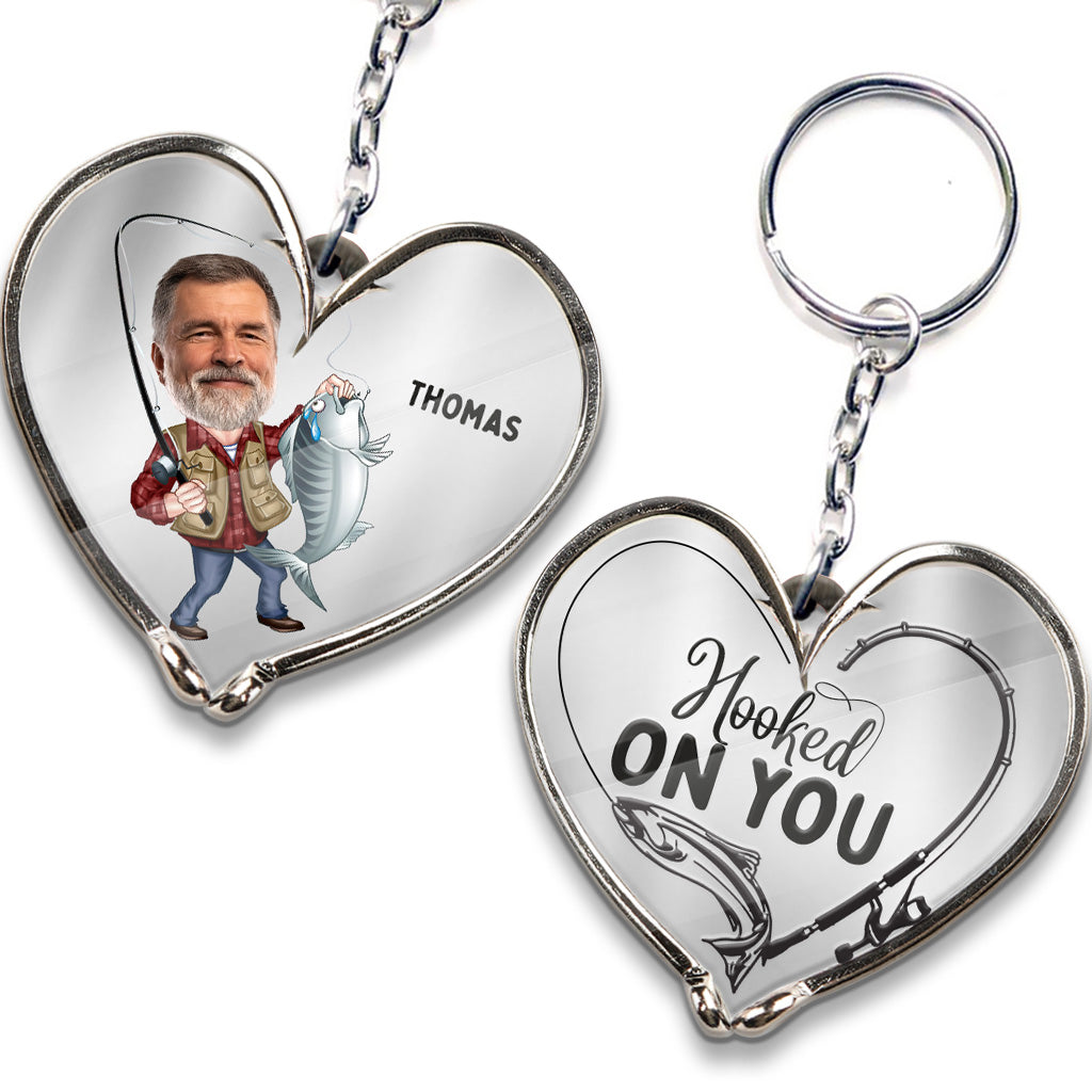 I’m Hooked On You - Personalized Fishing Keychain