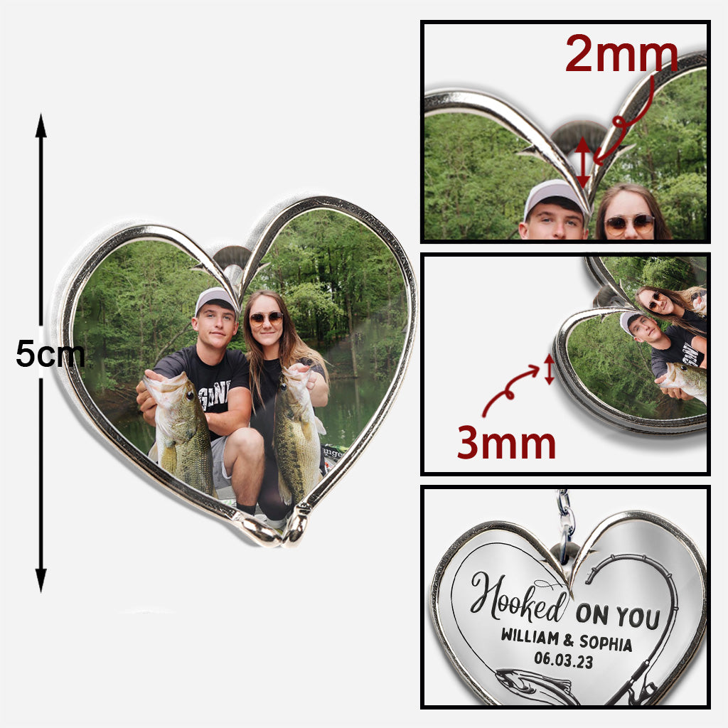 I’m Hooked On You - Personalized Fishing Keychain