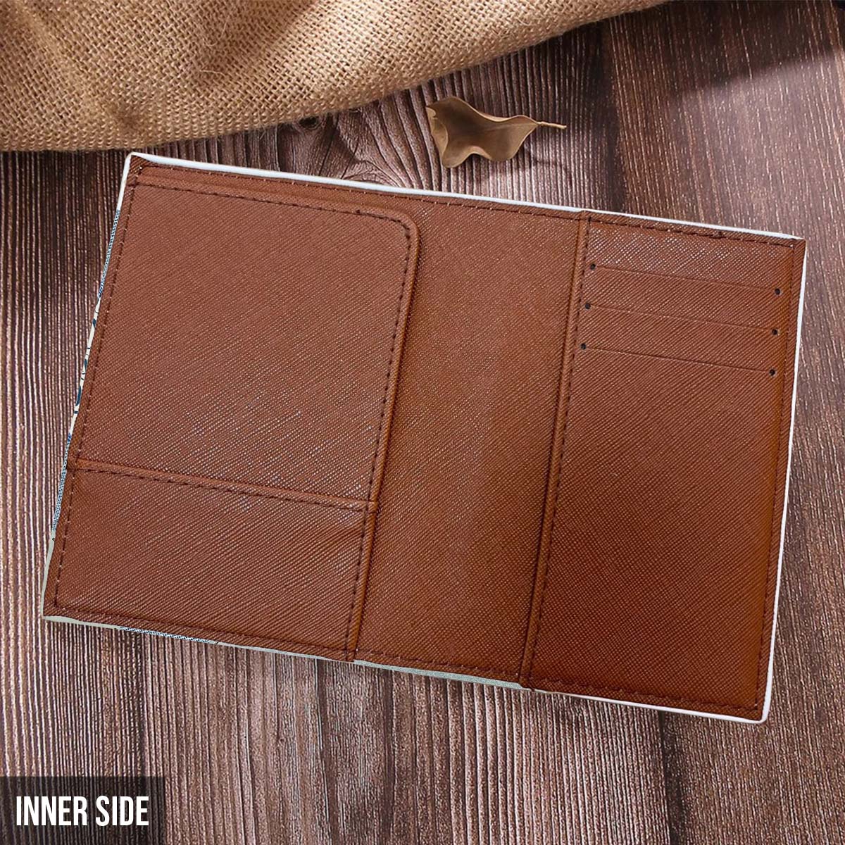 Just A Girl Who Loves Traveling - Personalized Travelling Leather Luggage Tag & Passport Holder