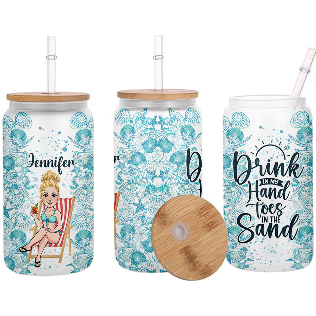 Drink In My Hand - Personalized Sea Lover Can Glass