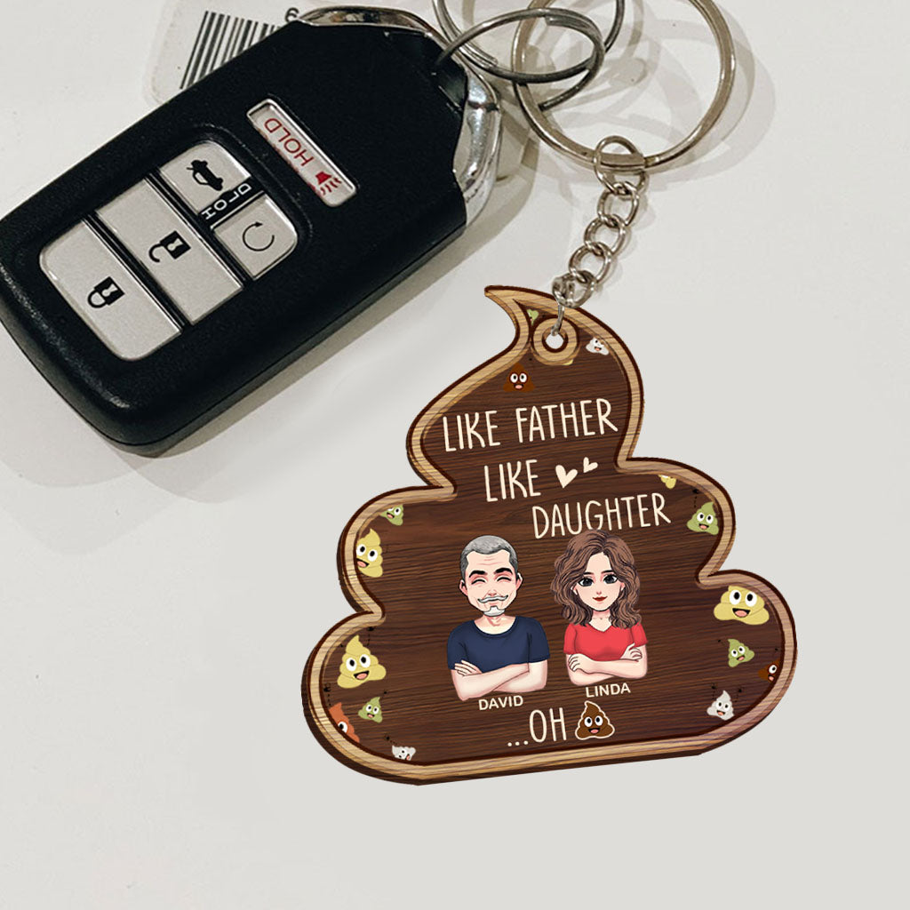 Like Father Like Daughter - Personalized Father Keychain