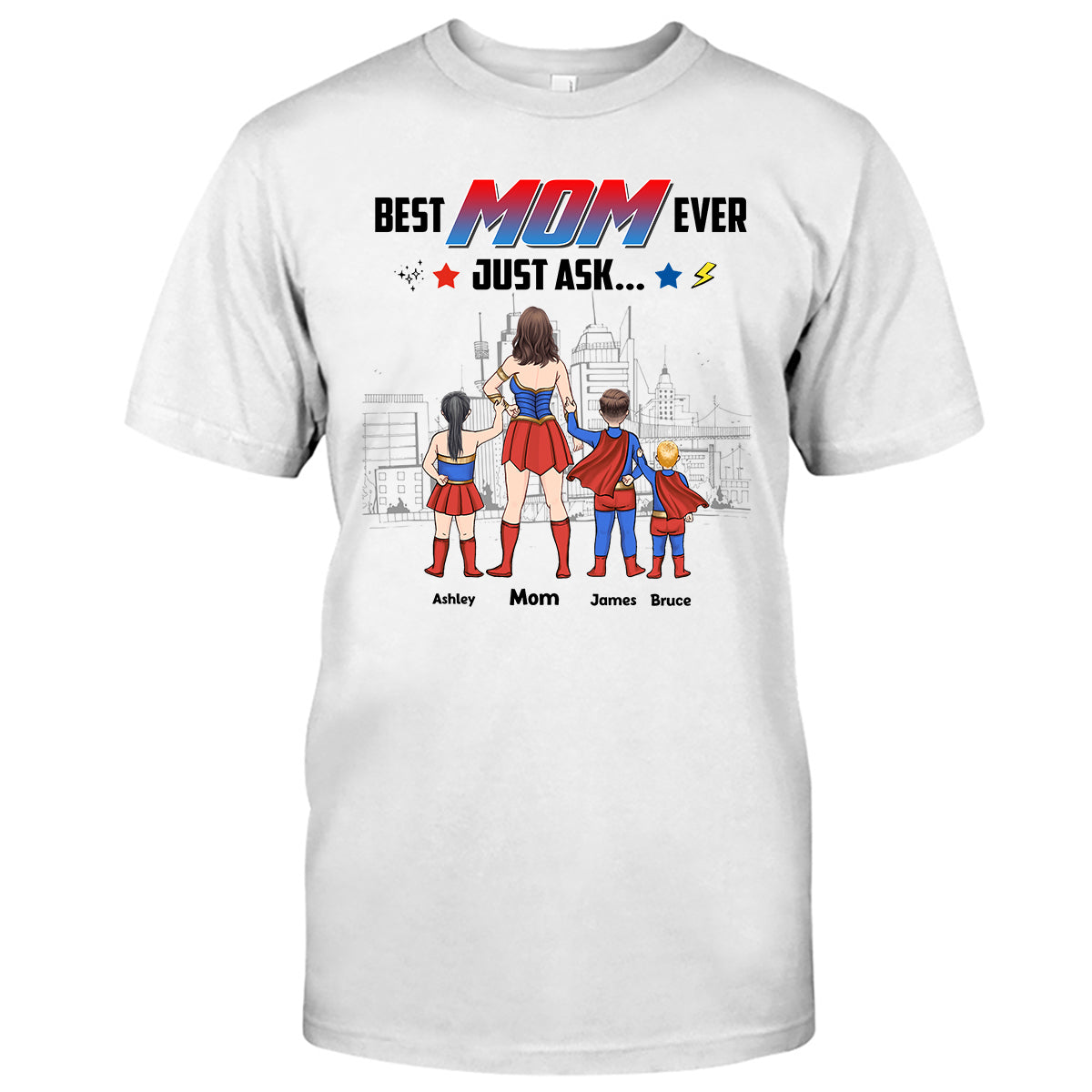 Supermom - Personalized Mother T-shirt and Hoodie