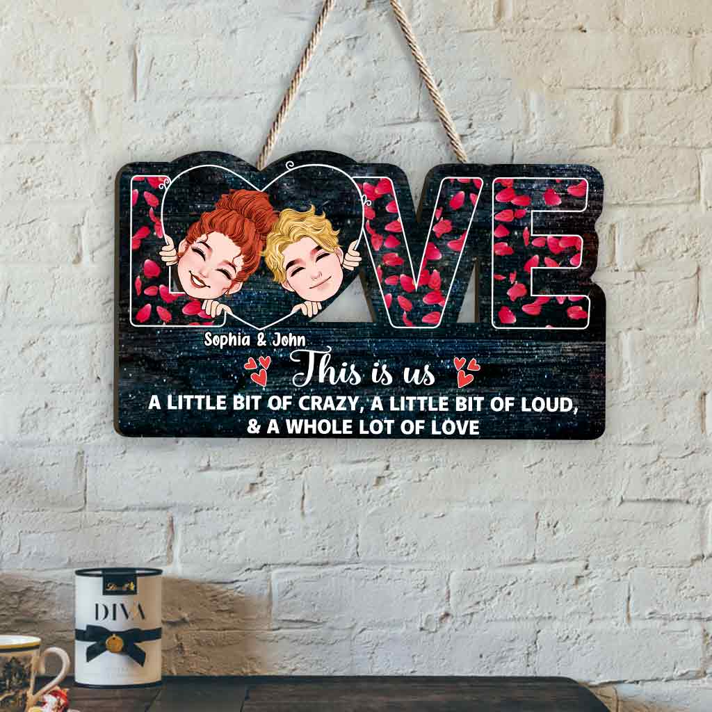 This Is Us - Personalized Couple Couple Wood Sign