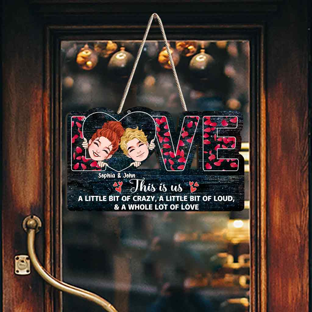 This Is Us - Personalized Couple Couple Wood Sign