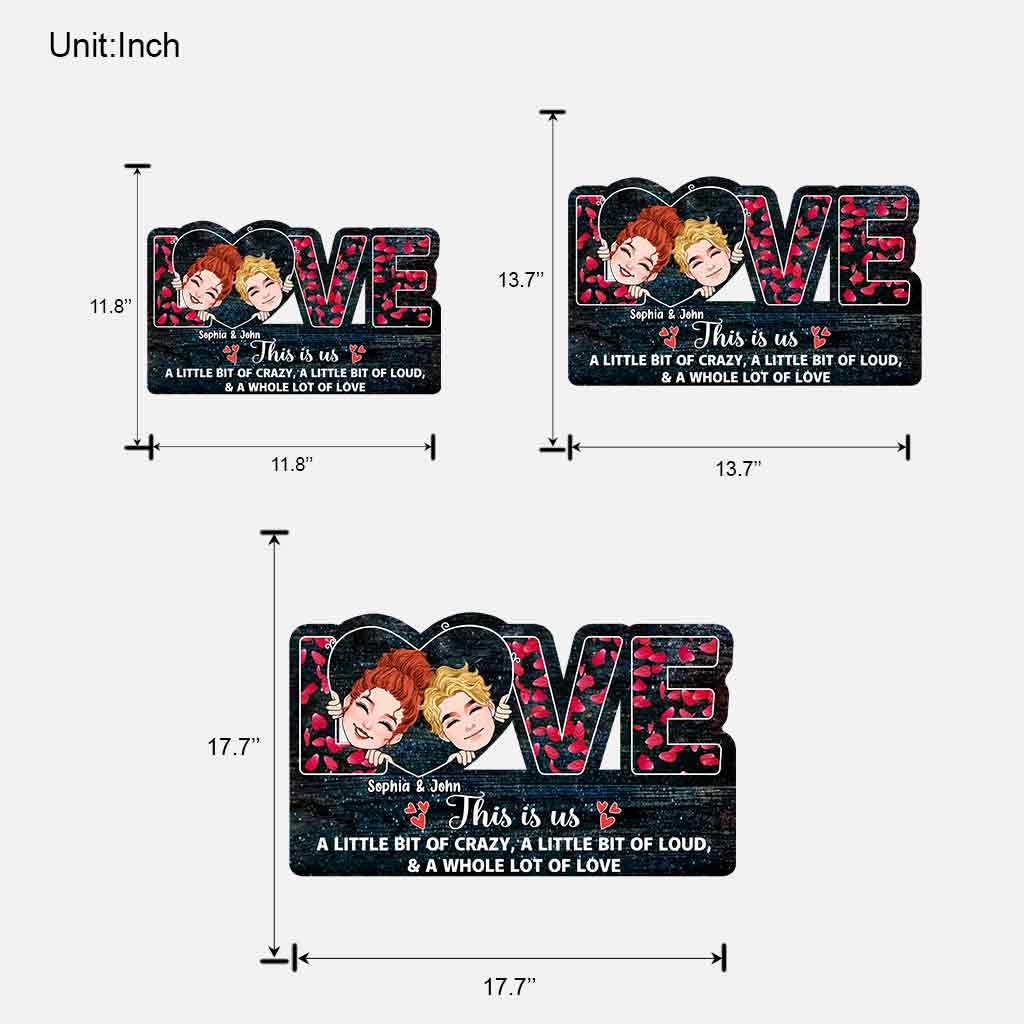 This Is Us - Personalized Couple Couple Wood Sign