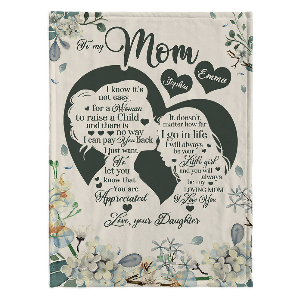 To My Mom - Personalized Mother's Day Mother Blanket