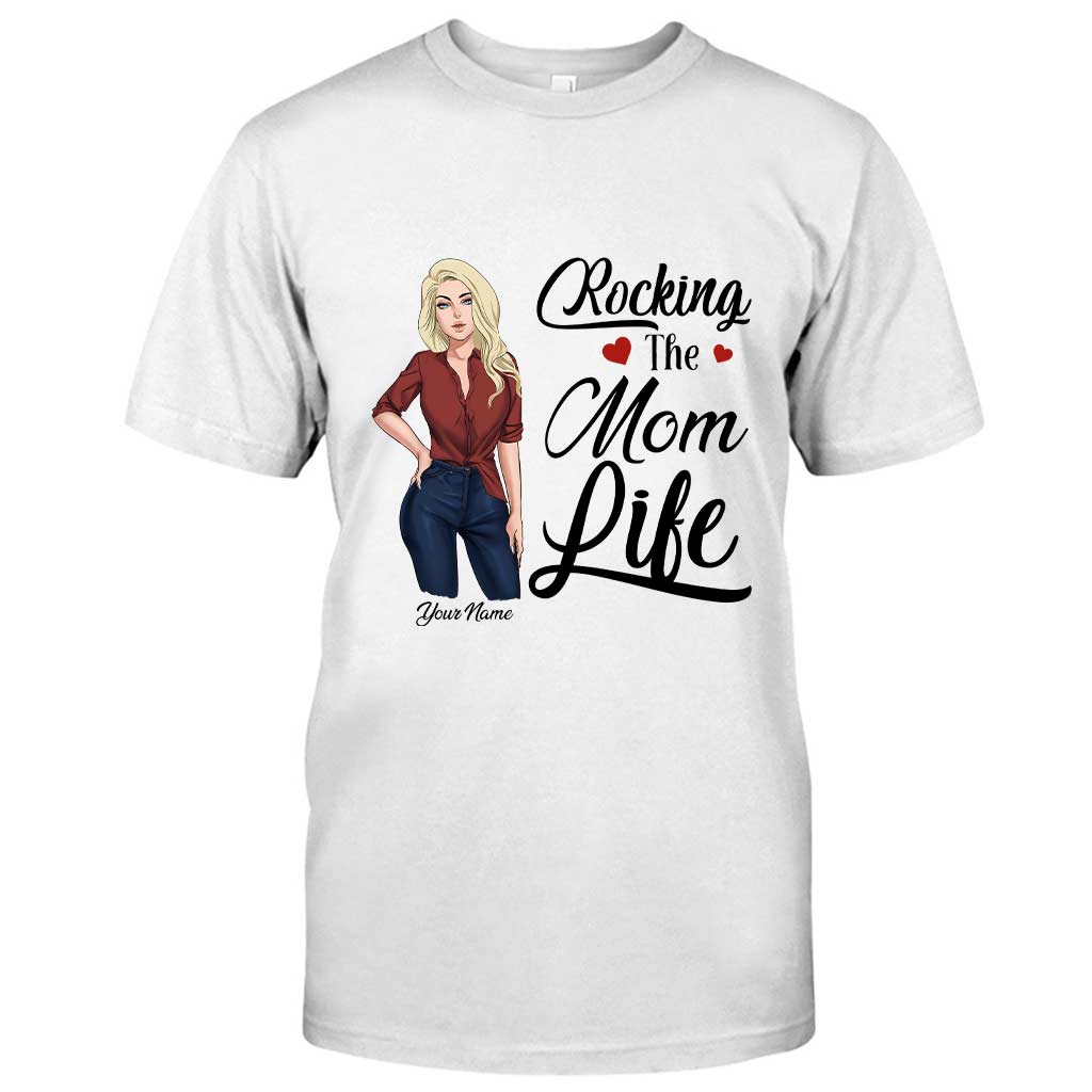 Rocking The Mom Life - Personalized T-shirt and Hoodie