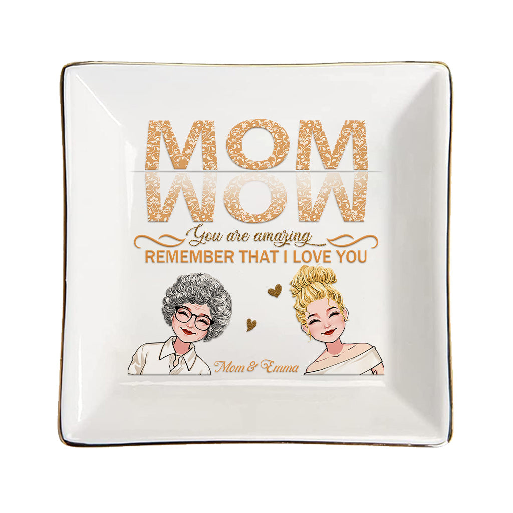 Wow Mom You Are Amazing - Personalized Mother's Day Mother Jewelry Dish