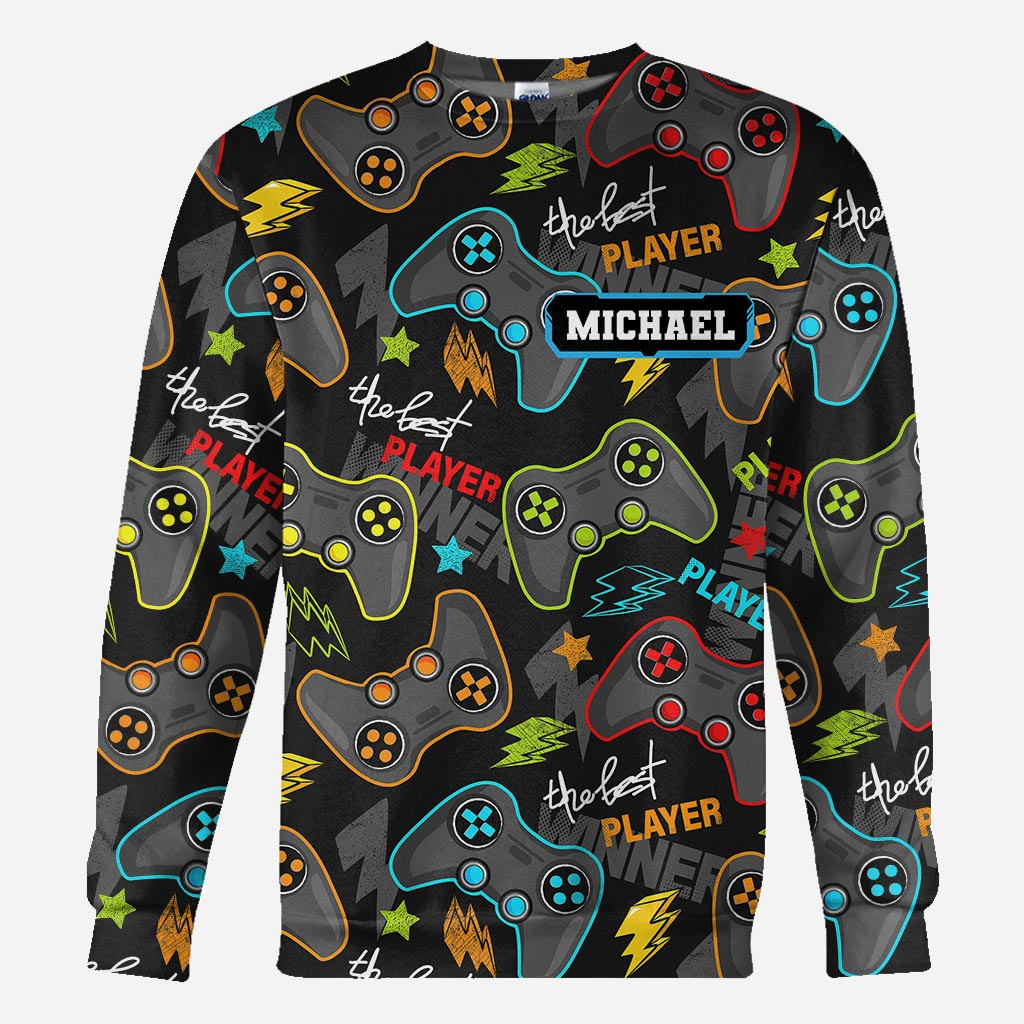 I Paused My Game To Be Here - Personalized Video Game All Over Shirt