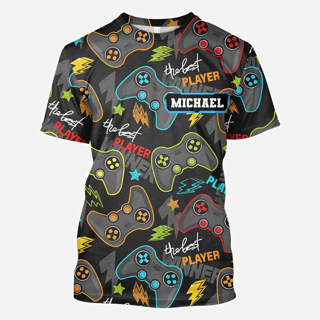 I Paused My Game To Be Here - Personalized Video Game All Over Shirt