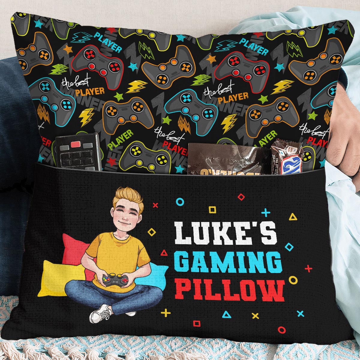 My Gaming Pillow - Personalized Video Game Pocket Pillow