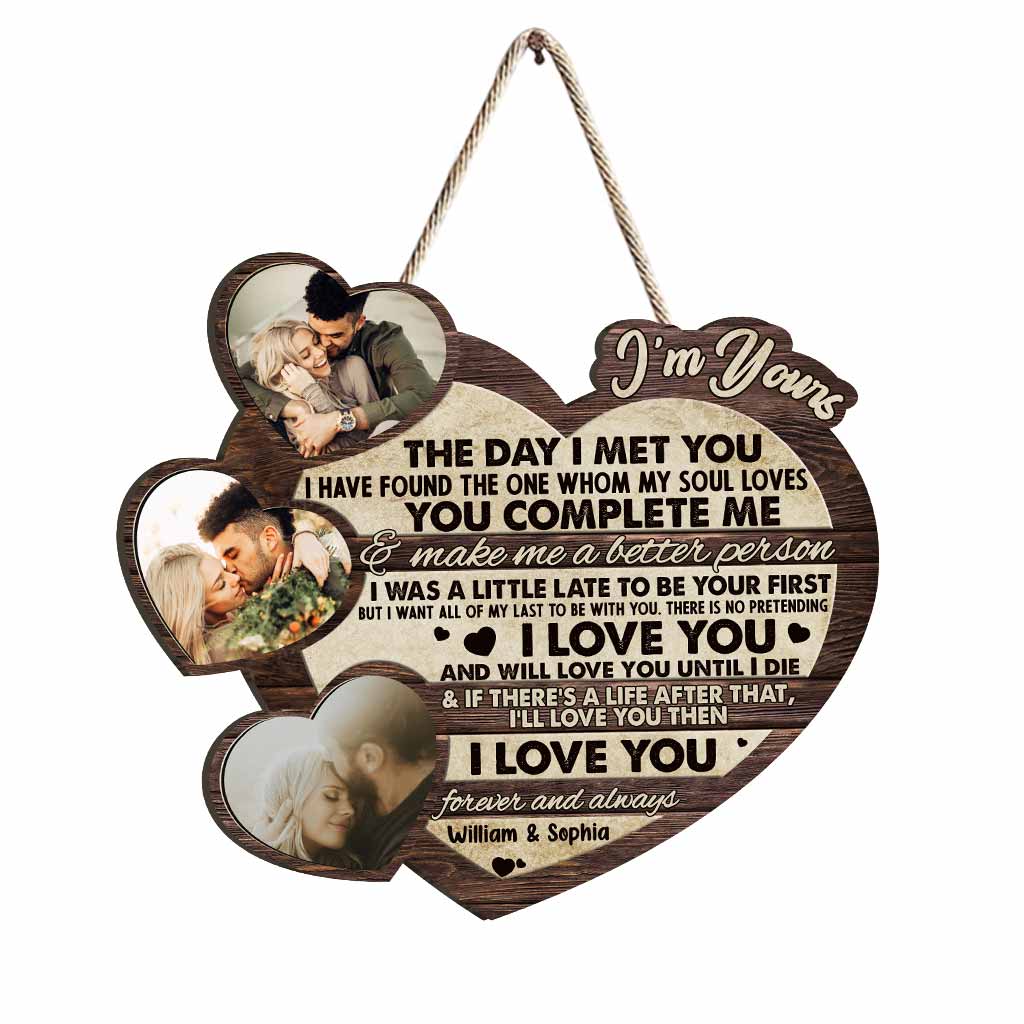 I'm Yours - Personalized Couple Wood Sign