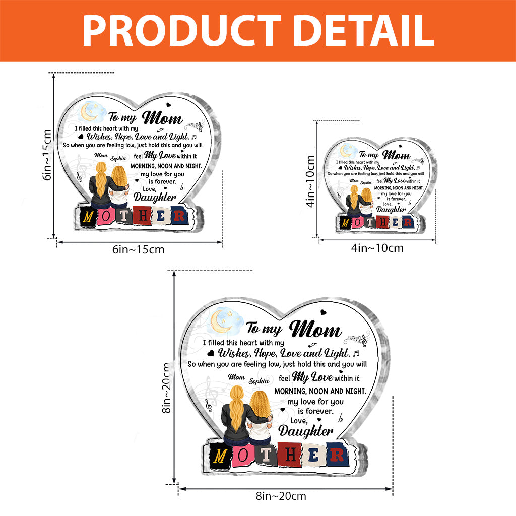 Mother For All The Times - Personalized Mother's Day Mother Custom Shaped Acrylic Plaque