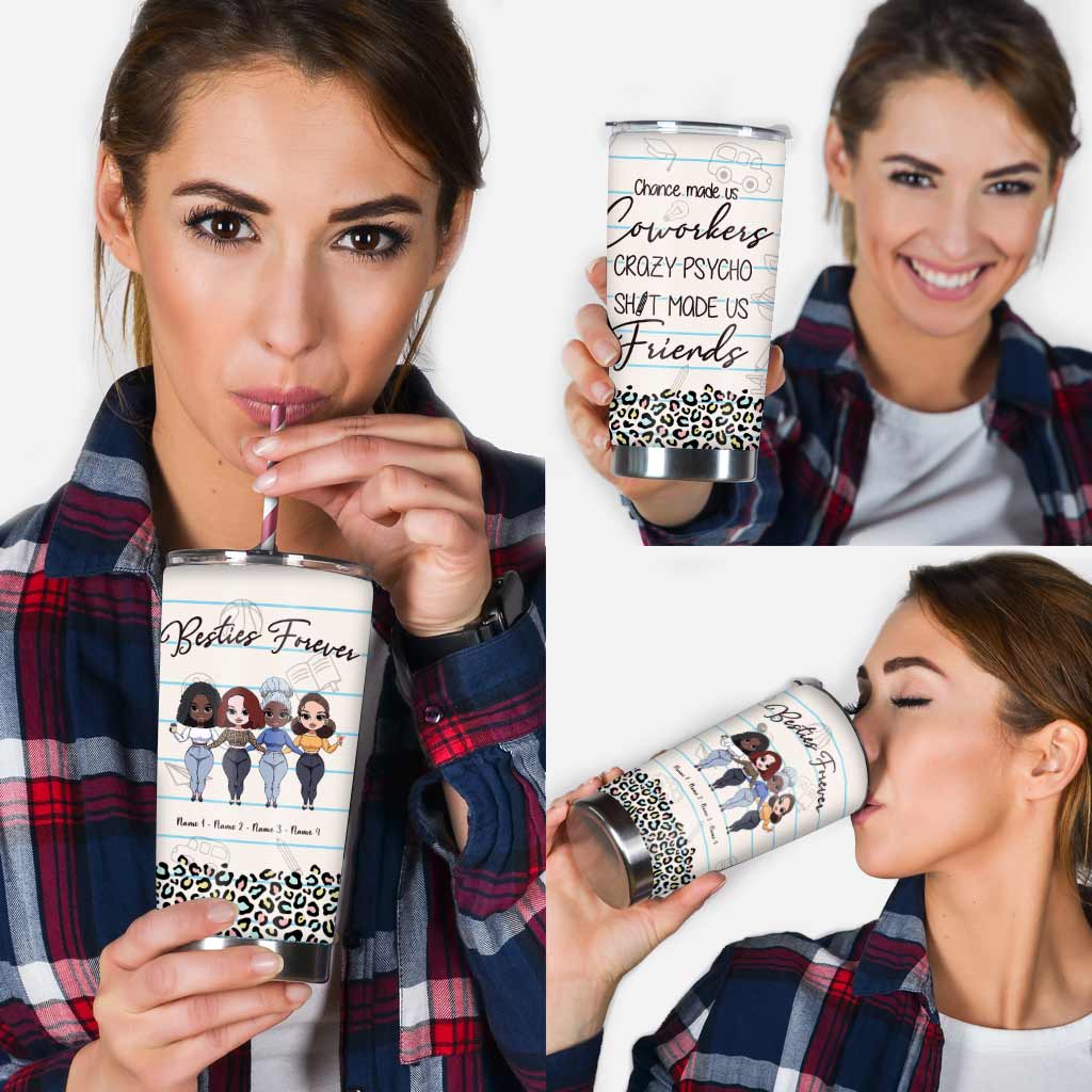 Chance Made Us Coworkers Teacher - Personalized Teacher Tumbler
