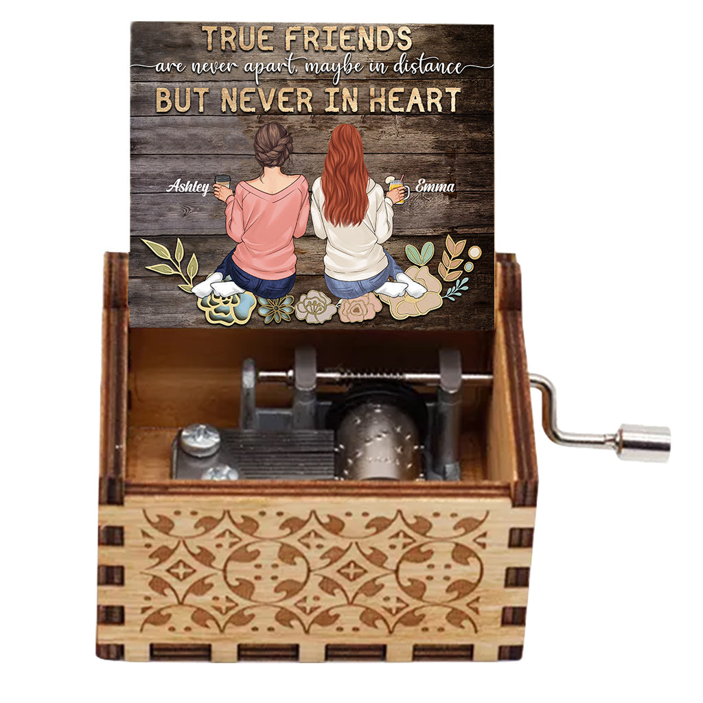 Our Friendship Is A True Blessing - Personalized Bestie Hand Crank Music Box