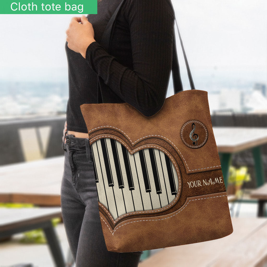 Piano Personalized Tote Bag