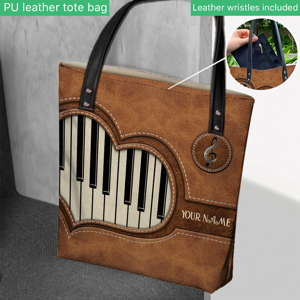 Piano Personalized Tote Bag