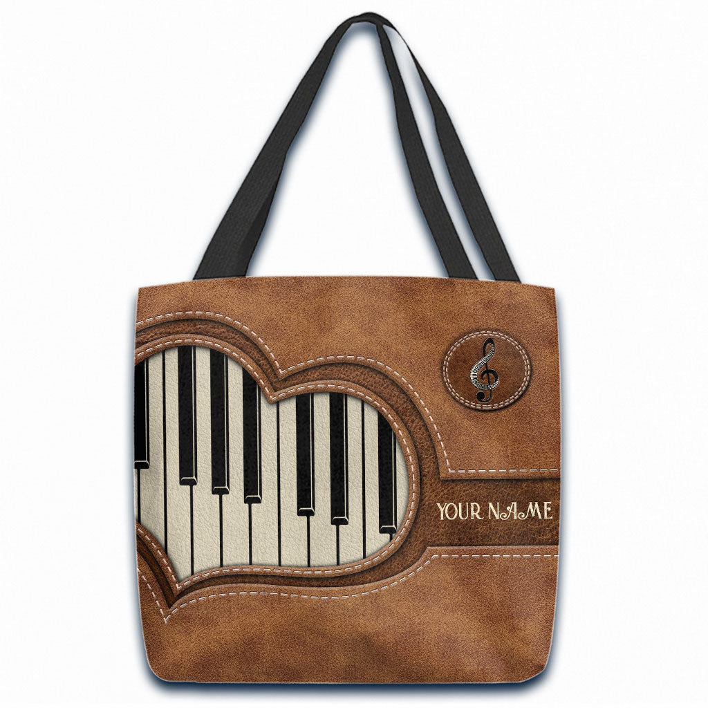 Piano Personalized Tote Bag
