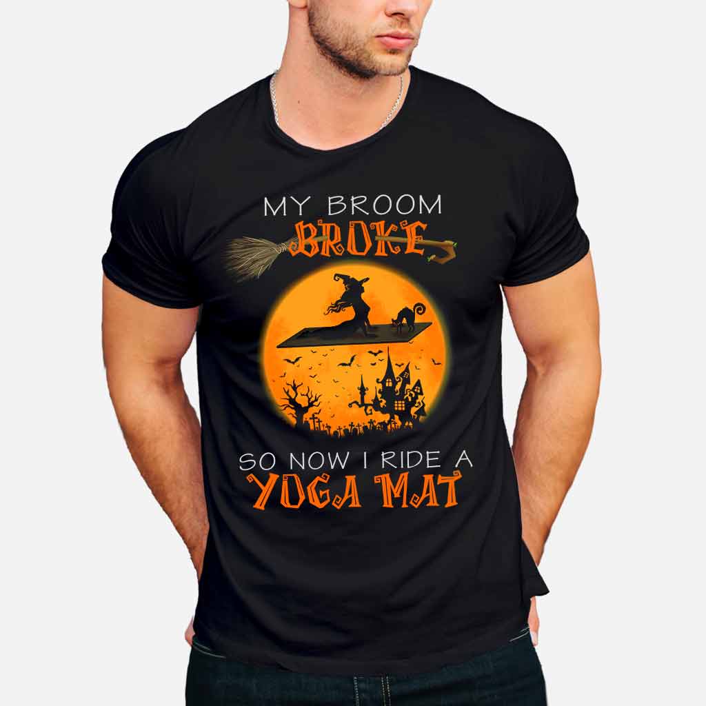 My Broom Broke Halloween T-shirt And Hoodie 092021