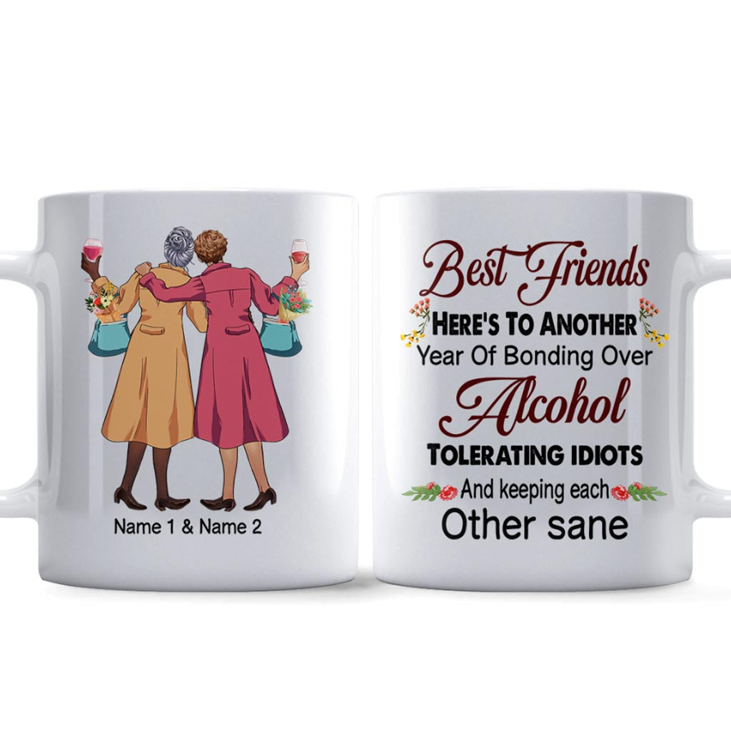 À une autre année de complicité autour d'un verre ! - Mug personnalisé pour meilleure amie