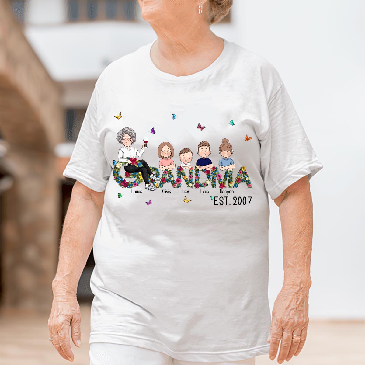 Grandma Since - Personalized Mother's Day Grandma T-shirt and Hoodie