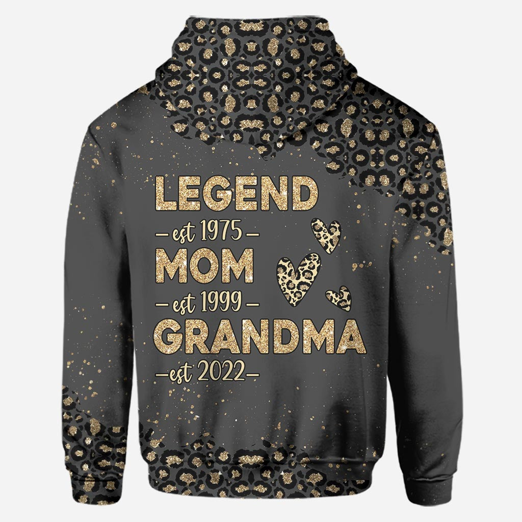 Legend Mom Grandma - Personalized Mother's Day Mother Hoodie and Leggings