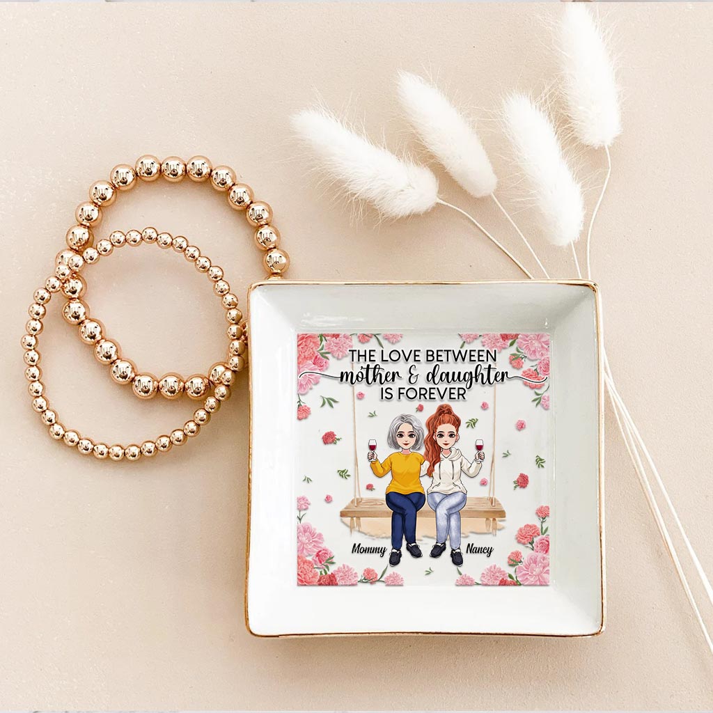 Mother And Daughter - Gift for mom, daughter, son - Personalized Jewelry Dish