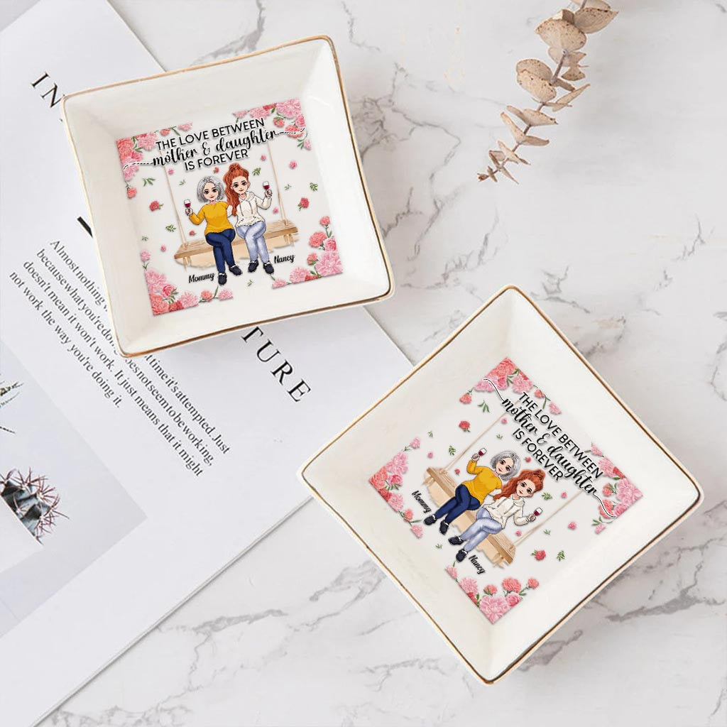 Mother And Daughter - Gift for mom, daughter, son - Personalized Jewelry Dish