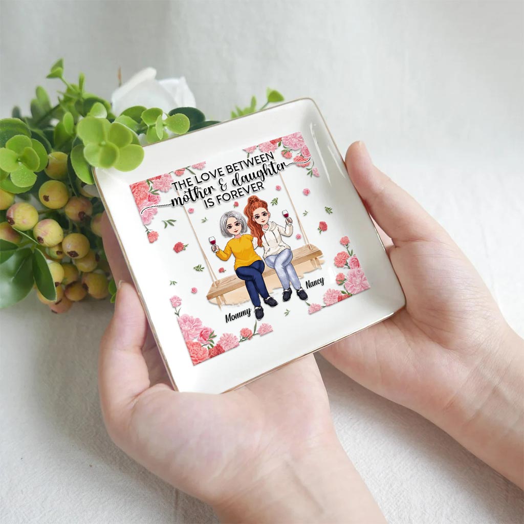 Mother And Daughter - Gift for mom, daughter, son - Personalized Jewelry Dish