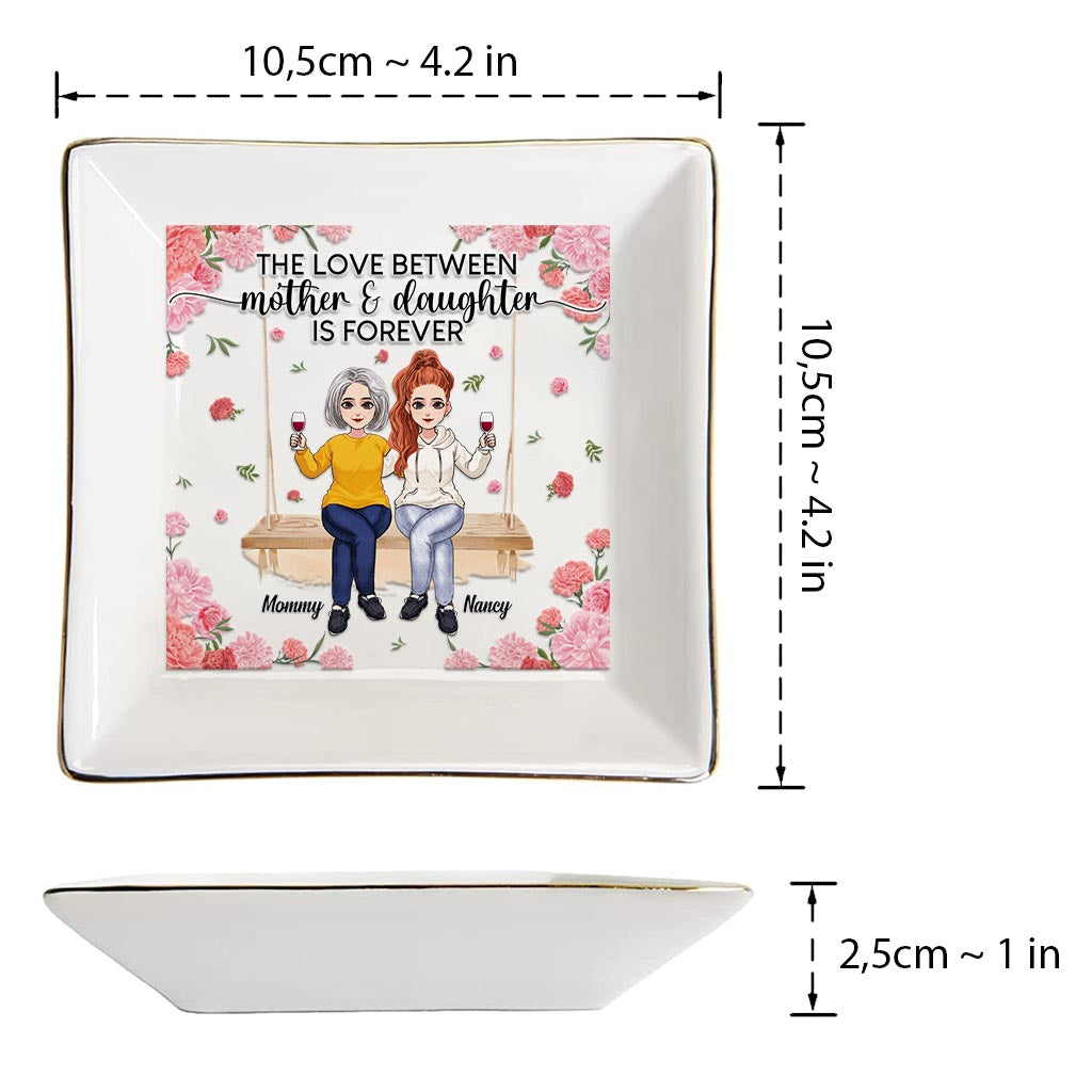 Mother And Daughter - Gift for mom, daughter, son - Personalized Jewelry Dish