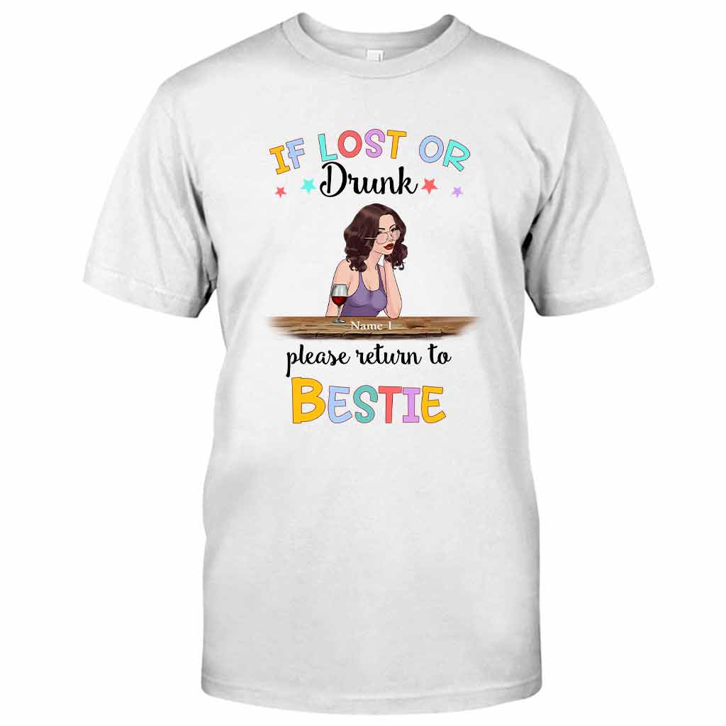 Si perdu ou ivre - T-shirt et sweat à capuche personnalisés pour meilleure amie
