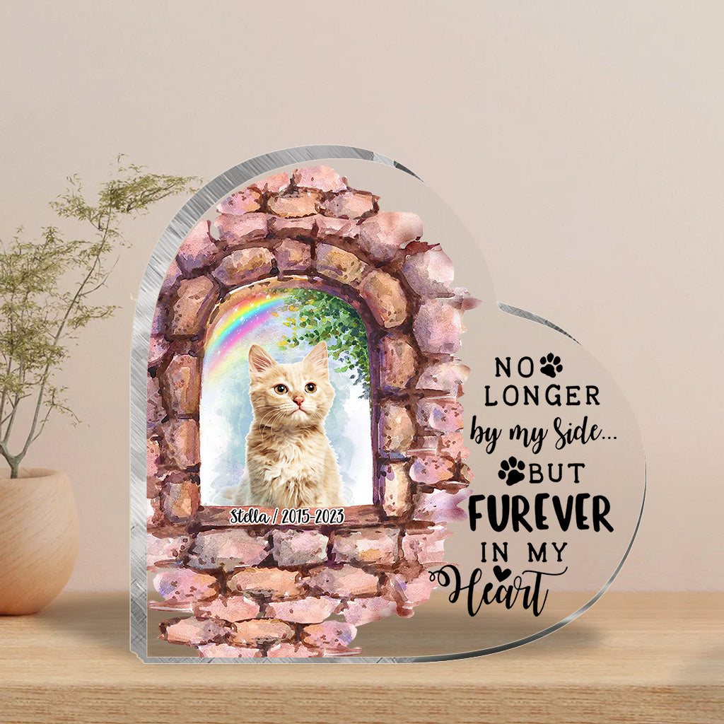 No Longer By My Side - Personalized Dog Custom Shaped Acrylic Plaque
