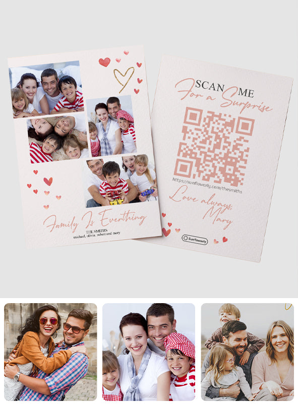 Forever Love - Personalized QR Greeting Card