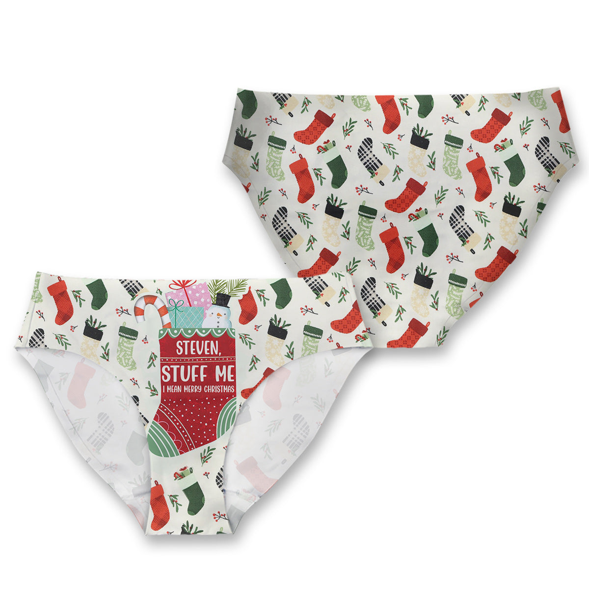 Stuff Me - Personalized Couple Women Briefs