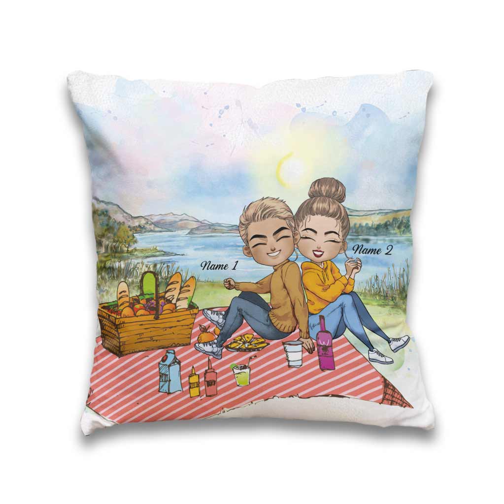My Favourite Place - Personalized Couple Throw Pillow