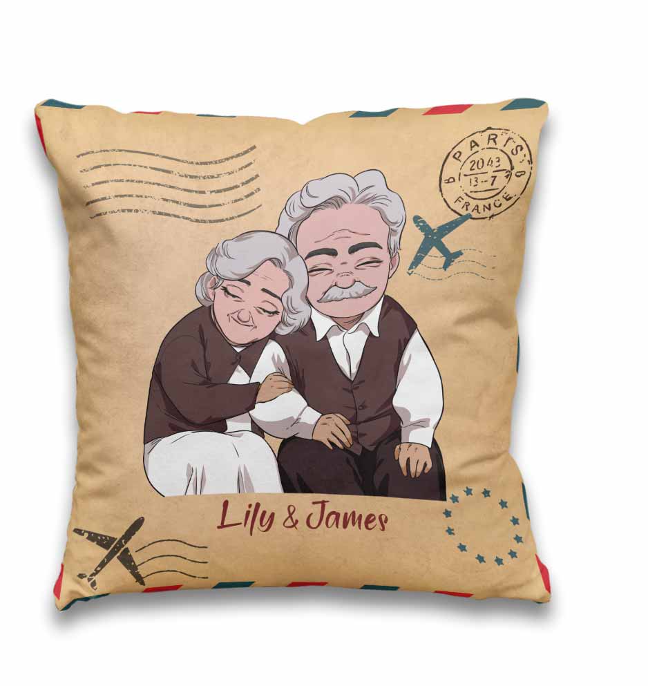 If I Had My Life To Live Over Again - Personalized Couple Throw Pillow