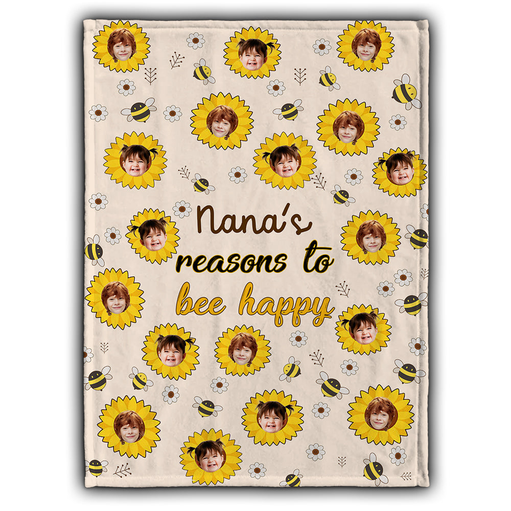 Nana's Reasons - Gift for grandma, mom - Personalized Blanket