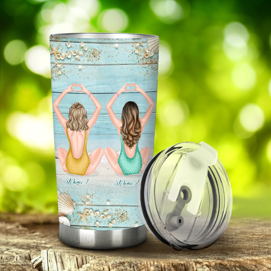 I Love You To The Beach And Back - Personalized Bestie Tumbler
