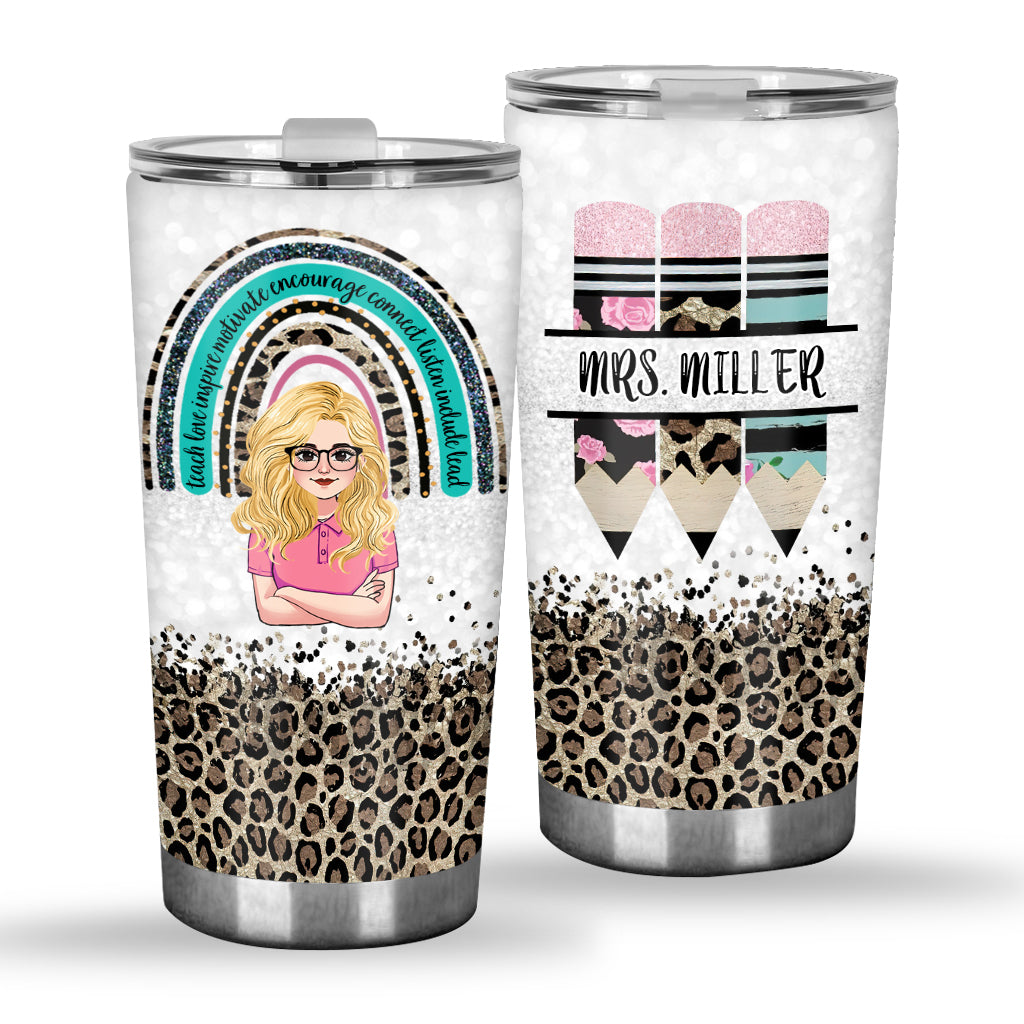 Teach Love Inspire - Personalized Teacher Tumbler