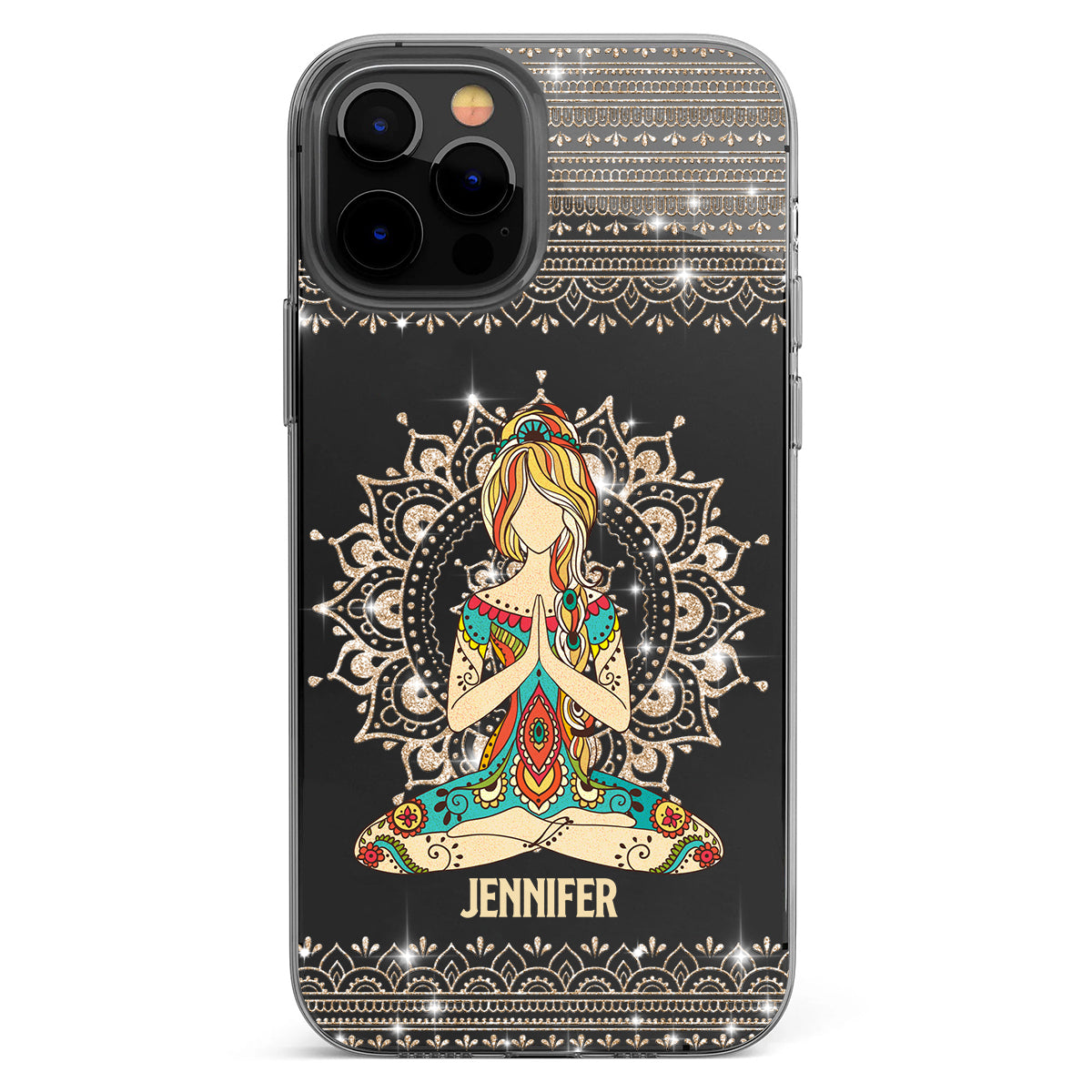 Laissez tomber - Coque de téléphone transparente personnalisée de yoga