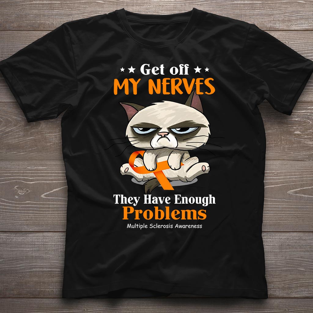 Get Off My Nerves - Multiple Sclerosis Awareness T-shirt And Hoodie 092021