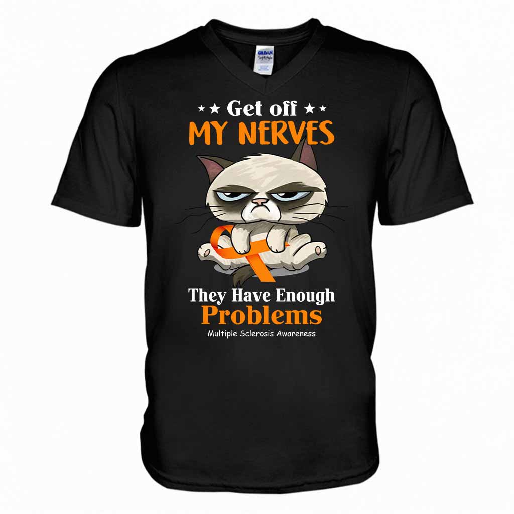 Get Off My Nerves - Multiple Sclerosis Awareness T-shirt And Hoodie 092021