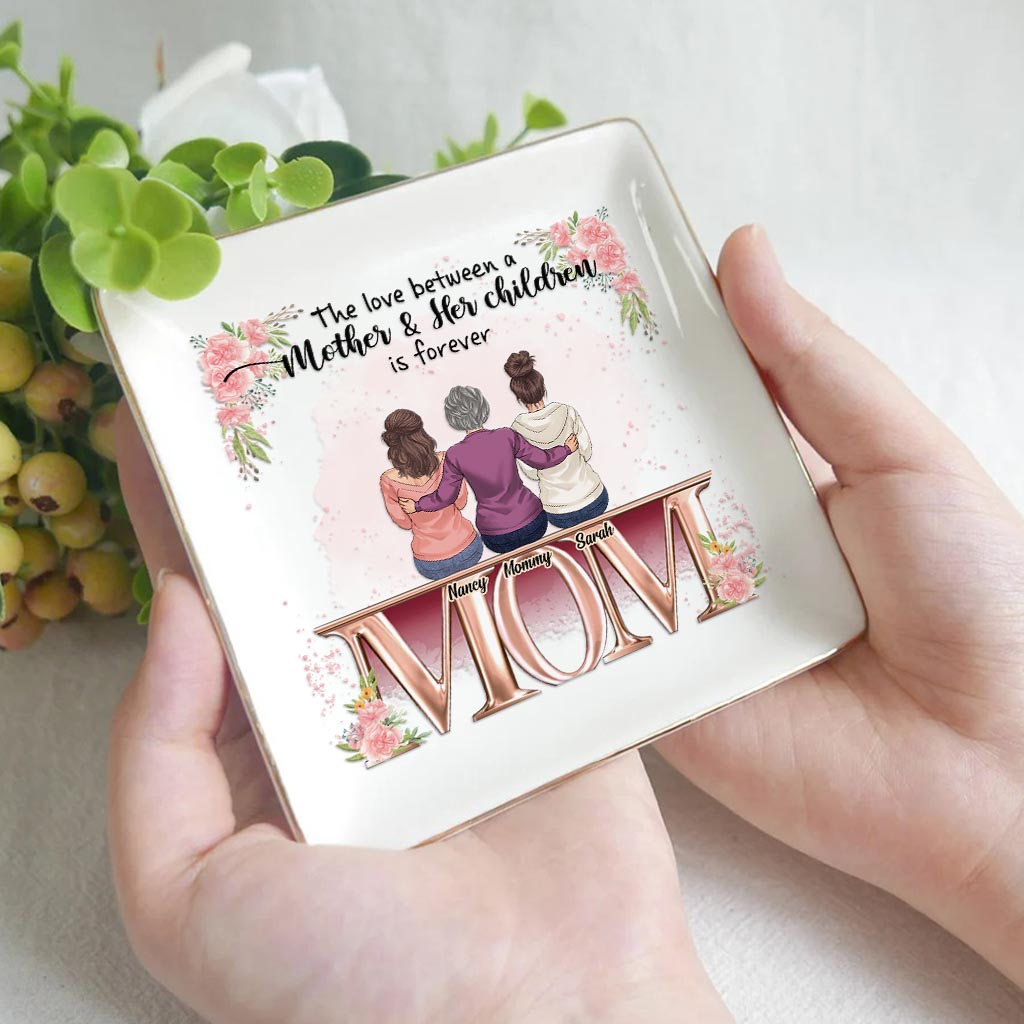 The Love Is Forever - Personalized Mother's Day Mother Jewelry Dish